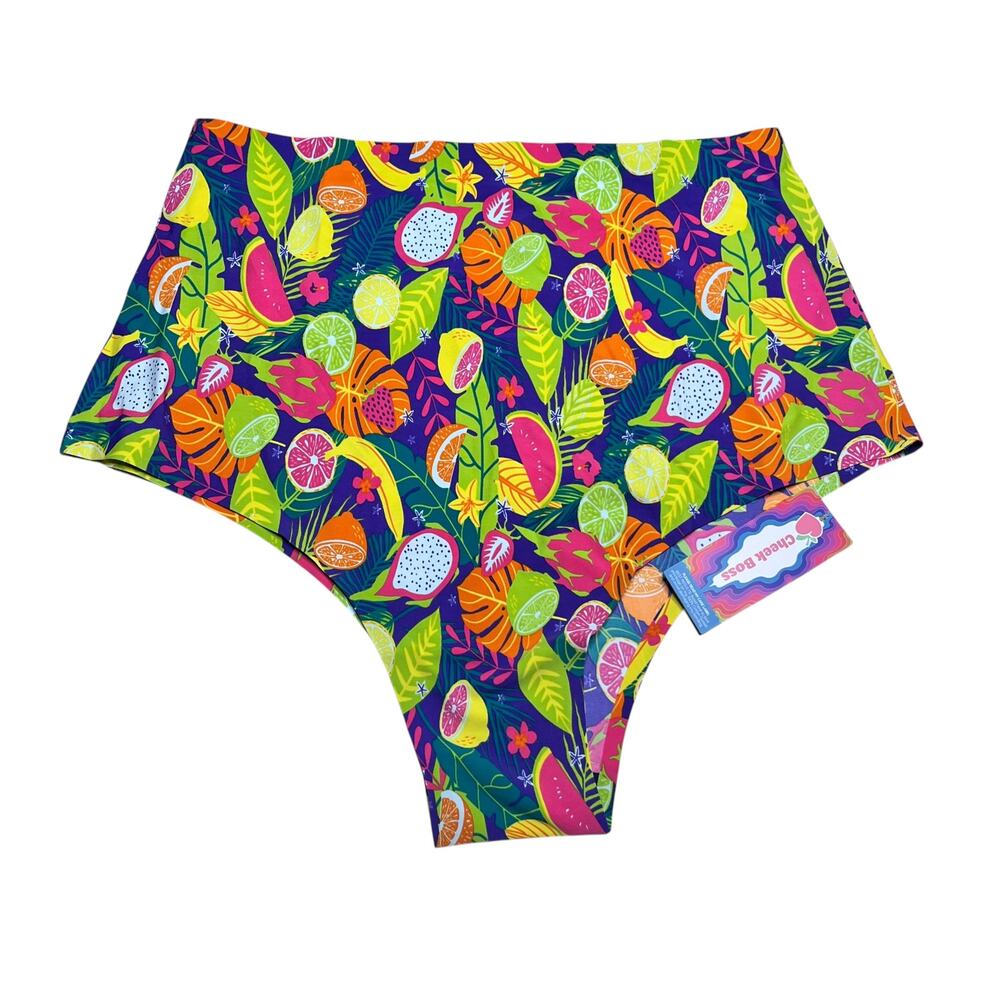 Cheek Boss Super High Waisted Cheeky Fruit Medley Size XL